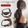 Peruca Faixa de Cabeça Novo Estilo Elástico Rabo de Cavalo Feminino Anel de Cabelo Como Corda de Cabelo Alta Elástico Capa de Couro Headwear Grampo de Cabelo Mix