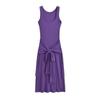 2024 Verão Novo Europeu e Americano Kardashian Elegante Slim-fit Vestido Spice Girl Falso Duas Peças Alça Colete Vestido Longo para Mulheres