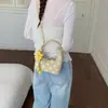Yuezhi 2026 Verano Nuevo Bolso de Mano de Moda de Lunares, Bolso de Hombro, Estilo Hong Kong, Elegante, Gran Capacidad, Bolso Cruzado de un Solo Hombro
