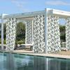 Cortina Ventana Pantalla Impermeable Exterior Comercio Exterior Transfronterizo Pabellón Moderno Amazon Transfronterizo Toldo Protector Solar Serie Bosque