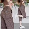 Pantalones Casuales Cortos de Seda de Hielo para Hombre, Pantalones Rectos Holgados y Drapeados, Shorts Transpirables de Secado Rápido, Pantalones Medios con Raya de Estrella para Hombre