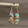 Pendientes colgantes artísticos retro color piedra emperador natural elegantes elegantes elegantes elegantes pendientes para mujer pendientes pendientes