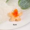 Presilha de Cabelo Feminina Moderna Degradê Plumeria Grampo de Cabelo Flor Parte de Trás da Cabeça Semi-Preso Presilha Tubarão Acessório de Cabelo