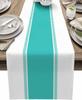 Camino de mesa de lino simple de nuevo estilo transfronterizo, adecuado para todas las estaciones, rayado, para el hogar, comedor, sala de estar, mantel individual para mesa de comedor, mantel, portátil