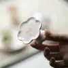 Soporte de Cerámica Estilo Japonés con Tapa Pinta a Mano de Flor de Cerezo para Accesorios de Ceremonia de Té, Soporte para Tapa de Tetera de Arcilla Púrpura, Tapa de Taza, Tapete para Colocar la Tapa del Té con Diseño Floral