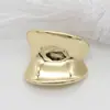 Botones Metálicos de Forma Especial Arqueada Casual para Abrigos de Piel, Abrigos, Botones Decorativos para Suéteres 37mm