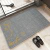 Tapete de Piso para Baño, Tapete Absorbente para Baño, Tapete Antideslizante para Puerta de Inodoro, Tapete para Pies, Tapete de Entrada para Baño, Alfombra de Secado Rápido