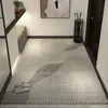 Tapete de entrada com pelo em laço, carpete de hall de entrada, capacho, antiderrapante, tapete de hall de entrada de luxo de alta qualidade, pode ser cortado sob medida