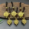 Estilo Antiguo Doce Signos del Zodiaco Tazón del Tesoro Giratorio Llavero Adorno Creativo de Mano Regalo Pequeño Artículo para Venta en Puesto y Souvenirs de Viaje