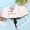 Paraguas automático para mujer, estudiante, de goma negra, protección solar, protección UV, plegable, para hombre, para sol y lluvia, grande, de fábrica