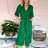Ropa Nueva de Primavera y Verano para Mujer Color Sólido Cuello en V Corbata Moda Manga Corta Mono Transfronterizo Europeo y Americano Amazon