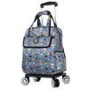 Venta Directa de Fábrica Mochila con Carrito de Ruedas Universal, Bolsa con Carrito Plegable Desmontable, Bolsa de Viaje Ligera para Viajes Cortos y Largos