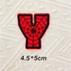 5cmQ Teia de Aranha Gorducha Letra Número Patch de Bordado Autoadesivo Patch Decorativo para Bordado DIY em Diário/Computador Patch de Tecido
