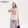 Camiseta de Manga Corta para Niñas Verano 2025 Nuevo Estilo Ropa Súper Guapa para Niñas Top Delgado de Verano para Niñas
