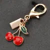 Accesorios Personalizados de Llavero de Cereza, Dijes para Bolsos, Colgantes de Cereza de Resina de Cristal para Coche, Artículos Más Vendidos para el Año Nuevo