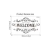 Ph2705 Bienvenido Baño Lavandería Familia Señal en Inglés Pegatina para Puerta Transfronteriza Extraíble Decorativa Pegatina para Puerta
