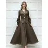 Exportación de Moda para Mujer: Top de Manga de Linterna Floral Holgado con Pliegues Escama de Dragón Miyake, Falda Plisada Versátil y Elegante, Diseño de Pliegues de Alta Durabilidad