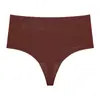Ropa interior de una pieza para mujer de talla grande europea y americana,Sexy, Sin costuras en forma de T, Seda de hielo, Deportiva, Yoga, Tanga de cintura alta