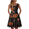 2021 Aliexpress Novo Estilo Transfronteiriço Regata Vestido Slim Fit Europeu e Americano Moda Casual Feminina Vestido Estampado Feminino