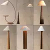 Lámpara de pie estilo wabi-sabi, sala de estar retro, dormitorio, lámpara de arte al lado del sofá, sala de té, iluminación ambiental de diseñador de mediados de siglo, hierro