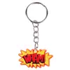 Pingente de chaveiro decorativo, charm de letra popular transfronteiriço, acessório de mochila, chaveiro de acrílico, presente para festas