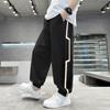 Pantalones de verano para niños de una familia, antimosquitos, nuevos pantalones deportivos coreanos finos de seda helada, con diseño transfronterizo.