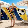 Produtos Quentes de Venda Transfronteiriça de 2026 da Copa do Mundo México-EUA-Canadá: Toalha de Praia de Futebol, Toalha Estampada de Microfibra, Toalha de Banho