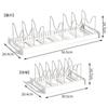 Estante Retráctil para Ollas Estante de Almacenamiento para Cocina Estante para Ollas Integrado en Gabinete Estante para Ollas Debajo del Fregadero Estante Ajustable para Almacenamiento de Ollas