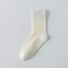 Calcetines de verano finos largos para mujer hechos de seda de morera, 10A antibacterianos, calcetines de seda de tacto fresco para niñas, venta al por mayor