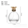 Frasco de Perfume de Vidro com Bayoneta Esférico Transparente Borrifador Sub-Frasco de Perfume Produtos de Vidro Pontilhados Frasco Borrifador 100ml