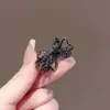 Pinza para el pelo con lazo para flequillo, dulce y elegante con hermosas pedrerías, pinza lateral con diseño hueco