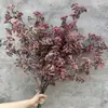 Ramo de Gipsófila Artificial, Decoración de Flores Secas con Gradiente Rosa-Morado, Adorno para Sala de Estar y Mesa de Comedor, Venta al por Mayor de Flores Artificiales
