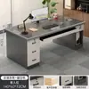 Escritorio de oficina moderno simple, escritorio para personal, escritorio de estudio para estudiantes en casa, mesa de escritorio para computadora de escritorio en dormitorio de alquiler