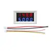 Medidor Digital de Corrente e Tensão DC com LED Vermelho e Azul DC0-200V/10A Cabeça de Amperímetro com Display Duplo de 4 Dígitos