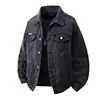 Jaqueta Jeans Masculina Nova para Primavera e Outono, Top Casual da Moda com Gola Reversível, Corte Amplo, Tamanho Grande para Jovens Homens