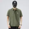 Camisa polo fina de verão masculina, camiseta de manga curta, camiseta masculina moderna de corte solto, nova blusa casual 2026, roupas masculinas