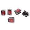 Interruptor tipo chave de navio de suprimento KCD1-101 21X15 com tampa à prova d'água interruptor basculante