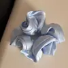Scrunchie de Cetim Liso Estilo Coreano com Bordas Franzidas, Elástico de Cabelo de Alta Qualidade para Mulheres