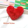 Muñeca de Peluche Leopardo Color Amor Corazón Colgante Dibujo Animado Decoración de Bolsa de Amor Accesorios DIY Accesorios para el Cabello