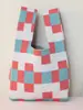Bolsa de Punto, Portátil, Linda, Moderna y Versátil, Bolso de Mano Portátil, Recuerdo de Banquete para Bebé, Bolsa para Dulces de Boda