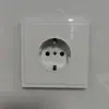 Panel de toma de corriente con interruptor para comercio exterior, panel oculto 86 para el hogar, toma de corriente de pared británica de cinco orificios con USB