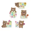 Acessórios de Resina Desenho Urso Palavra Acessórios de Cola Cremosa Acessórios DIY Capa de Celular Acessórios para Sapato com Furo