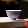 Taza Maestra de Cerámica con Aspersión Dorada de Gama Alta con Borde Floral Hecho a Mano, Taza de Té Alta, Juego de Té Kung Fu, Retro y Sencillo