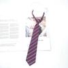Corbata Femenina Perezosa jk/DK Raya Coreana Original Primavera y Otoño Línea Edición Universitaria Estilo Universitario Corbata de Moño/Nueva Corbata Libre
