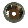 En stock súper electroplateado diamante tipo copa paralelo aleación rueda de amolar fresa cerámica grafito acero de tungsteno rueda de amolar