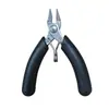 Alicates de Modelo Hechos a Mano para Bricolaje, Pinzas de Joyería de Punta Fina sin Dientes, Pinzas de Punta Redonda, Pinzas de Corte, Pinzas de Acero Inoxidable para Palma