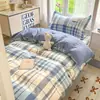 Juego de Ropa de Cama de Algodón Puro de Tres Piezas para Dormitorios Universitarios, Nuevo Modelo 2026, Juego para Cama Individual/Doble, Juego de Cuatro Piezas, Lavable a Máquina