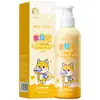 Pasta de dientes Bisutang Oraflu Kidsren Anti-Caries para Niños de 3 a 12 Años Contiene Flúor, Pasta Dental Anti-Caries, Protección de Encías, Fresa Dulce Naranja