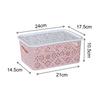 Cesta de almacenamiento hueca de alta calidad, cesta para snacks estilo ins, caja organizadora para ropa interior tipo cortavientos, cesta para almacenamiento de cosméticos, escritorio de cocina