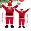 Decoración de Escalada en Pared de Terciopelo de Papá Noel Transfronteriza Adornos Festivos Regalos Navidad Colgantes Divertidos para Pared Ventana